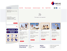 Tablet Screenshot of msig.com.hk
