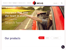 Tablet Screenshot of msig.com.vn